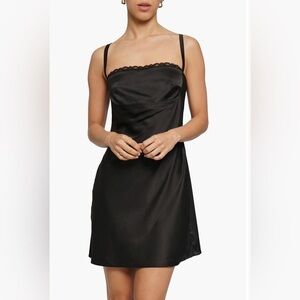 NEW! No One Cares Lace Satin Mini Dress